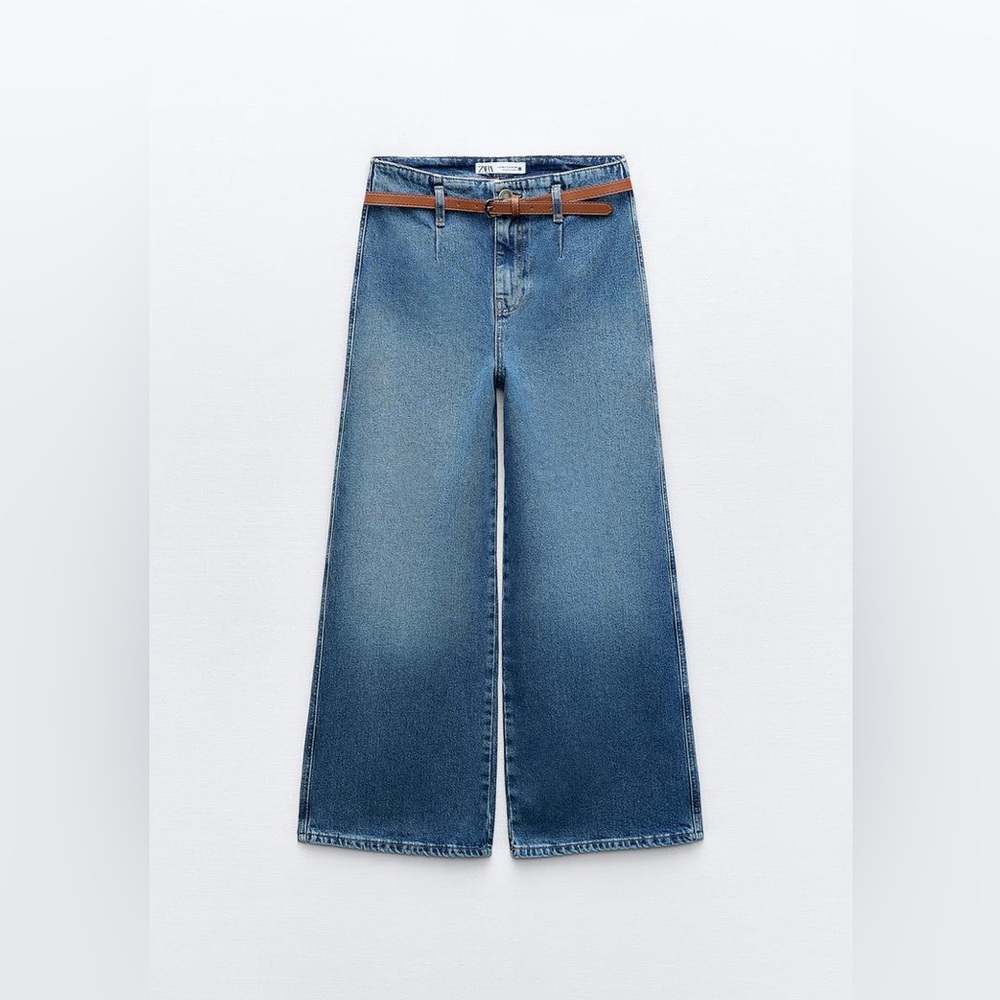 ZARA High Rise Cropped Jeans size 10 - Picture 11 of 12